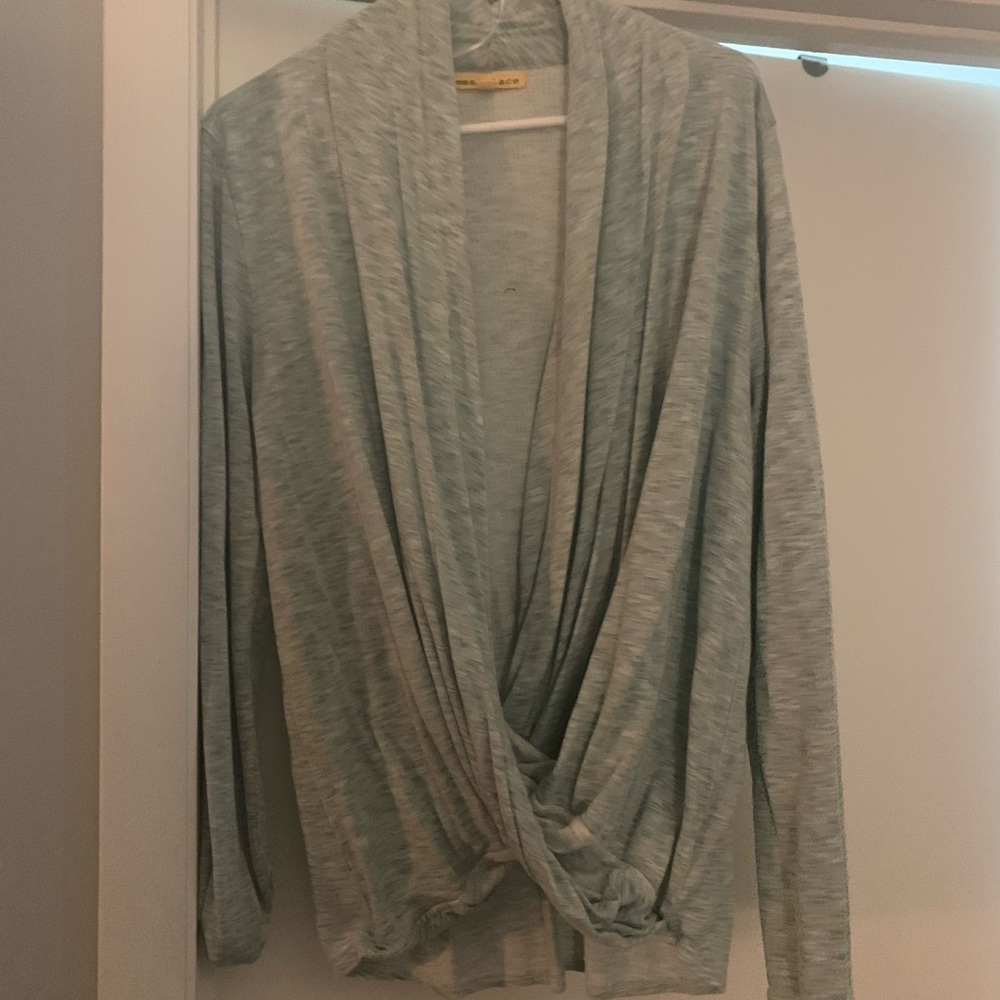 Front cross sweater